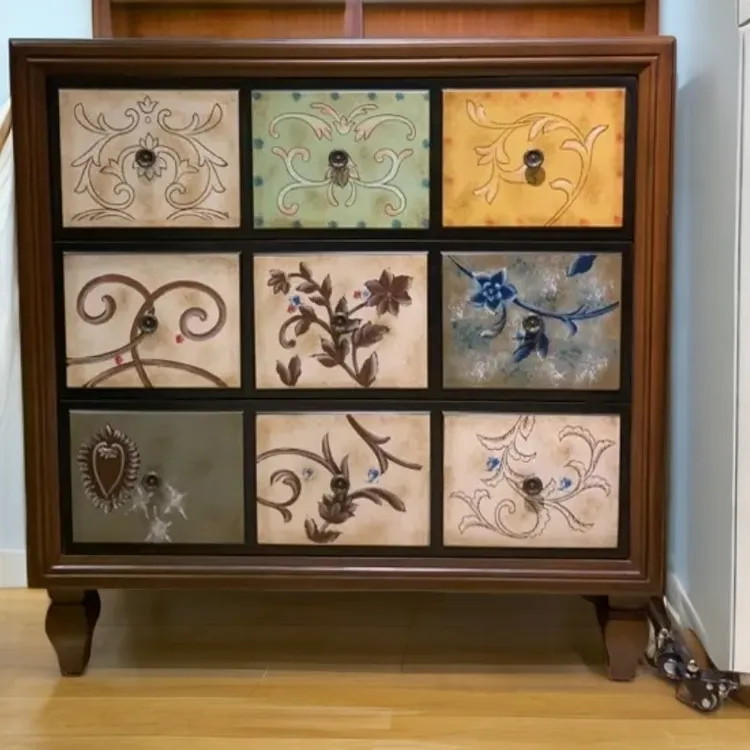 巴宝莉美式斗柜实木客厅玄关柜卧室储物抽屉收纳柜