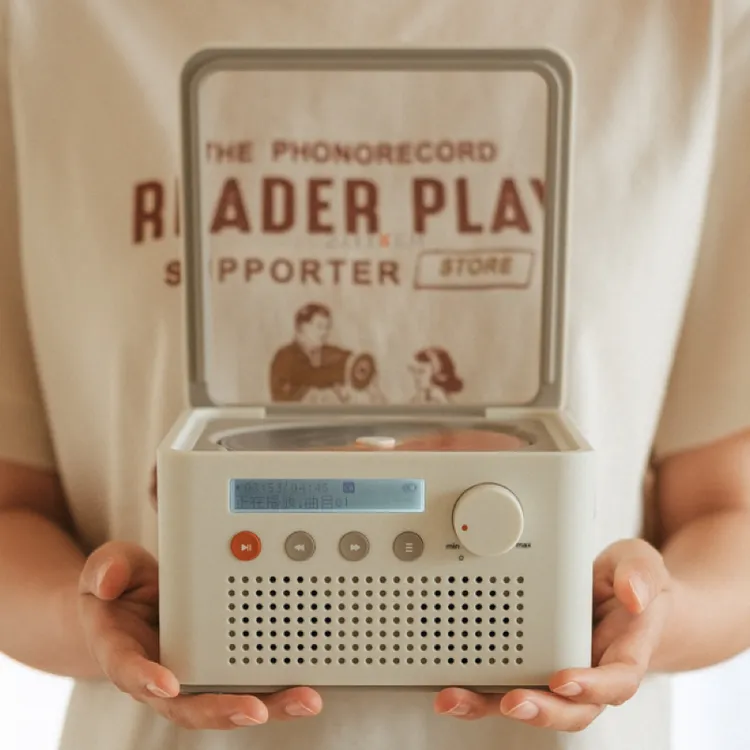 赛塔林（syitren）R200cd播放器复古双向蓝牙独立音响CD机节日礼物