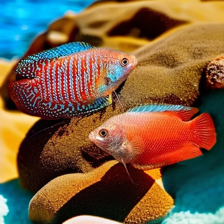 观赏鱼七彩丽丽活体鱼血红丽丽淡水鱼小型热带鱼好养