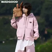 madgood马得工地复合连帽开衫卫衣套装MDGDTZ241512 DB