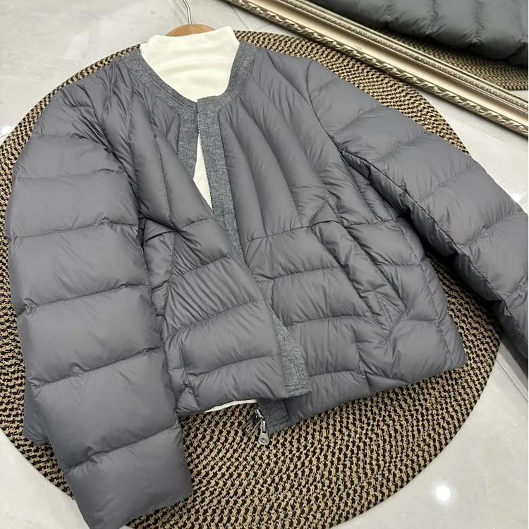 小香冬季新品羽绒服2025极简轻奢短款时尚气质保暖外套