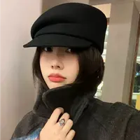 fever~法式纯羊毛报童女显脸小羊毡帽高级感小众画家帽子