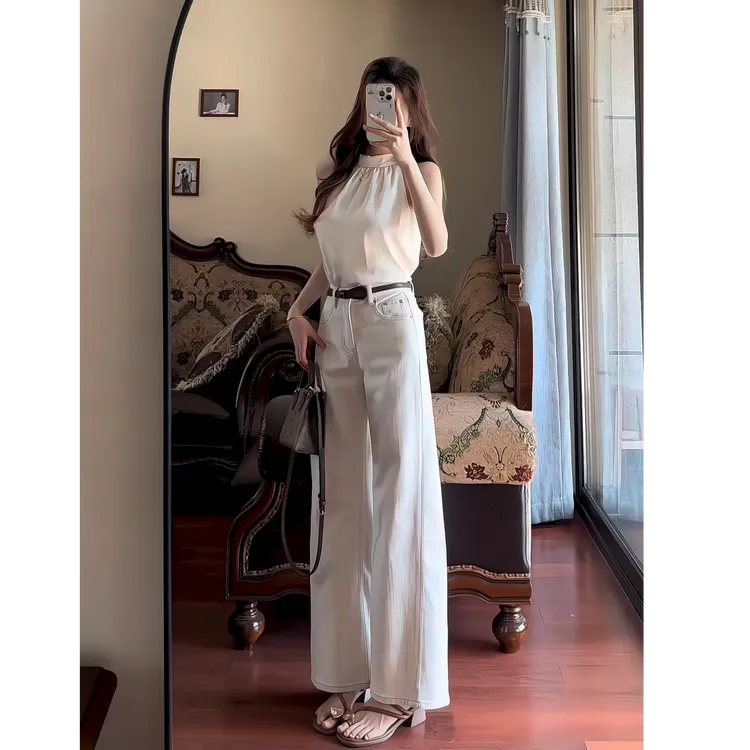 2025夏季新款时尚打底背心无袖上衣气质显瘦洋气休闲百搭性感辣妹