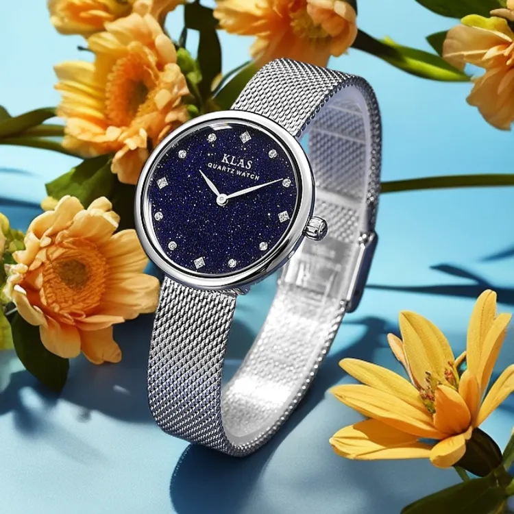 时尚ins气质石英女表满天星设计潮流百搭小众女士手表腕表