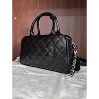 HIRMRIS手工真皮包26-551180-黑 保保球酱香黑色