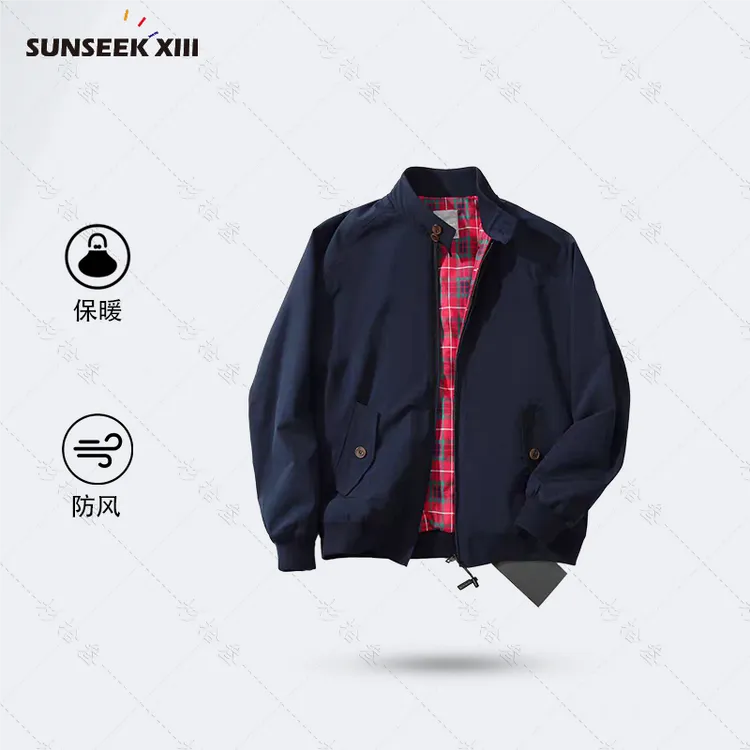 G9系列】加厚款美式哈灵顿夹克复古休闲工装外套立领机车夹克36165