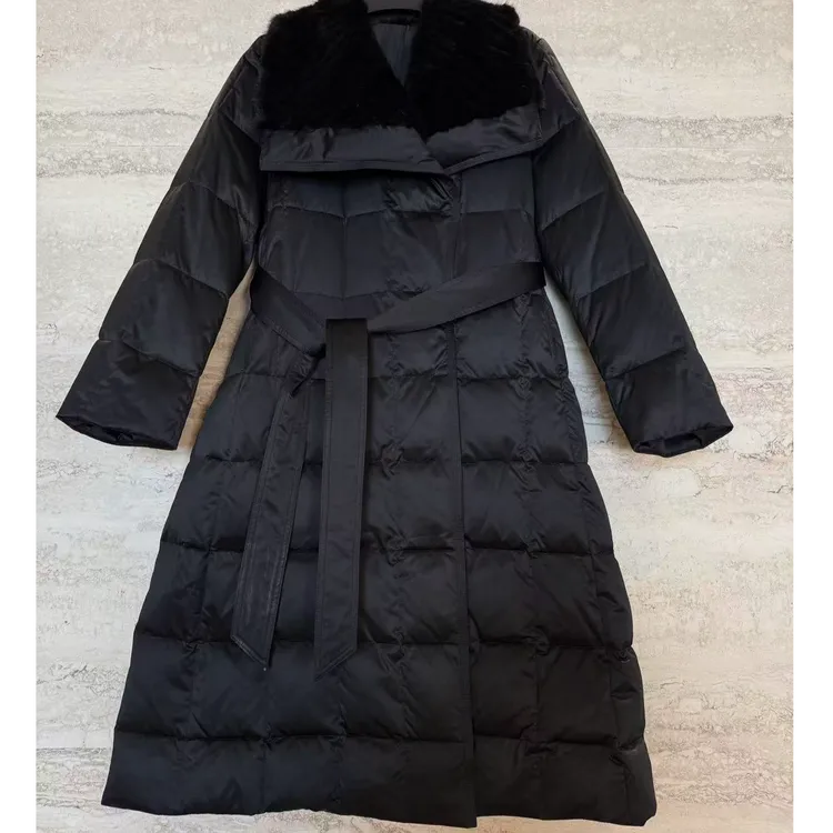 TANTAN 气质时尚收腰中长款羽绒服4130