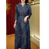 3691【爆】夏季百搭时尚简约休闲显瘦遮肉减龄连衣裙