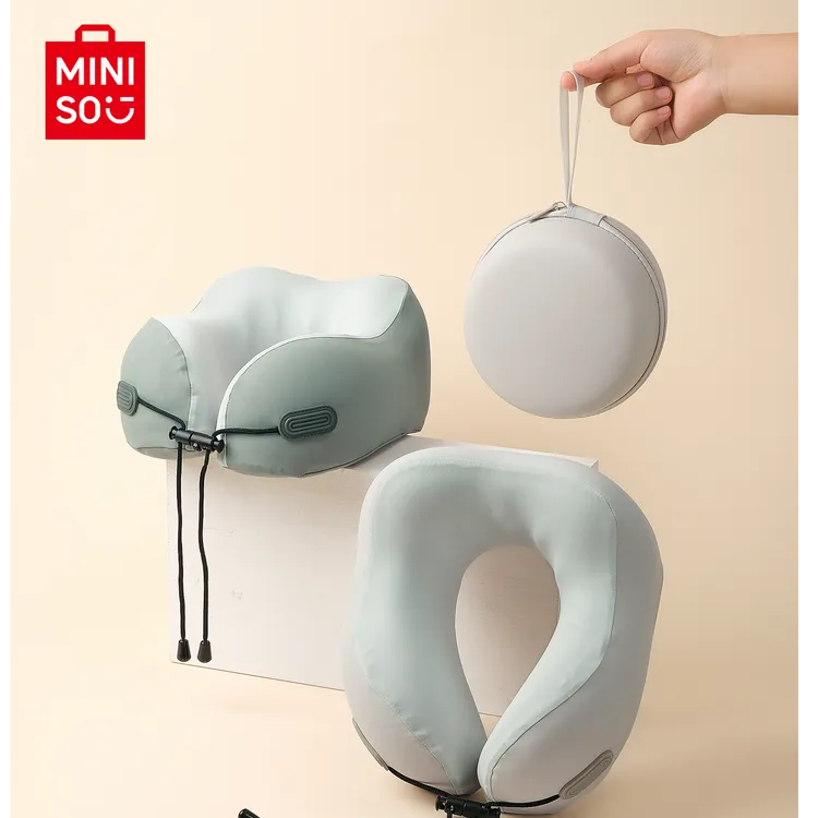 【现货有限】名创优品记忆棉u型枕旅行护颈椎枕飞机枕头便携u形枕