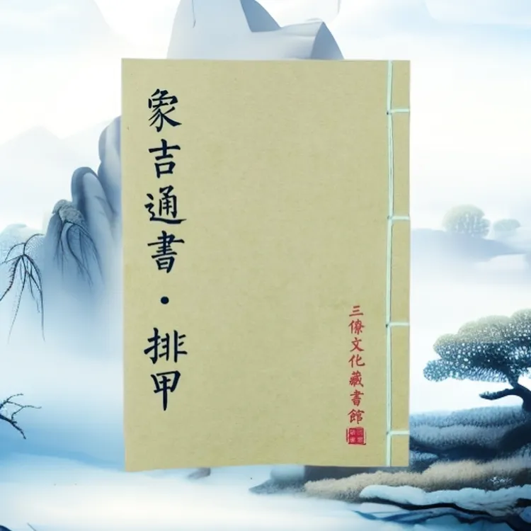 象吉通书排甲 嫁娶 安zang 入宅修造 手工线装民间古籍创意笔记本