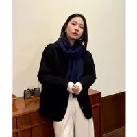 羊绒羽绒|超重榜针梭拼接鹅绒菱格纹羽绒服
