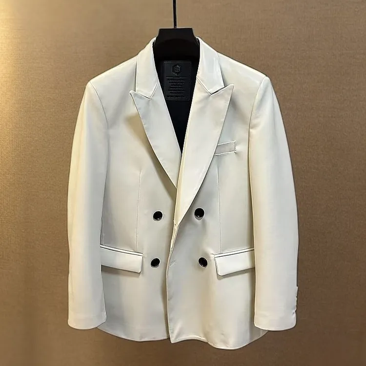 【轻奢】春季新款羊皮西服