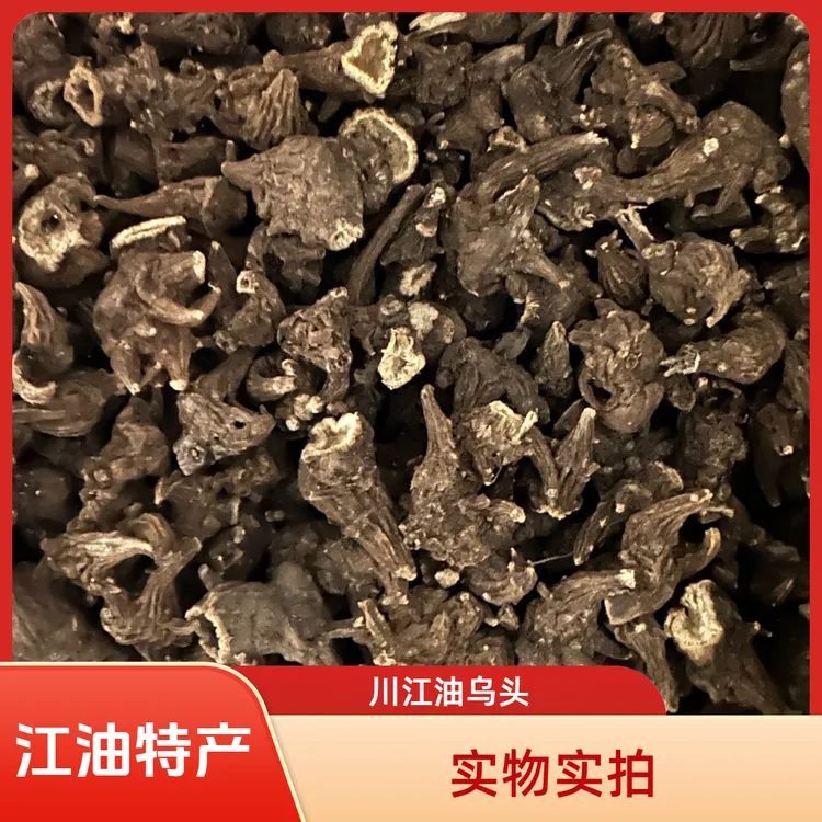 正宗四川江油呜鸟制乌头无硫熏乌头蜜倪师制附子炮附子炮附片