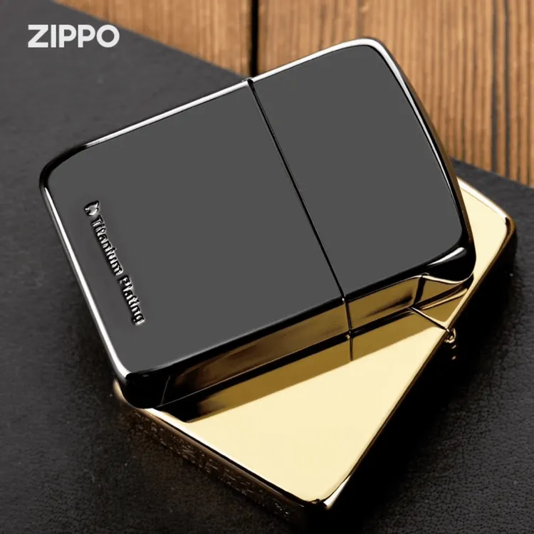 ZIPPO/之宝打火机1941雅痞镀钛双面冰面正品防风男士礼物-HBX1H1