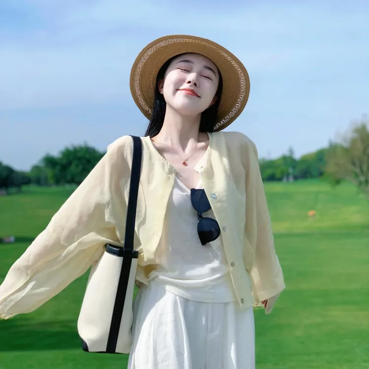 夏季新款甜美可爱风格衣服休闲洋气开衫修身内搭宽松显瘦阔腿裤女