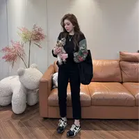 I26 新中式印花宽松显瘦百搭卫衣 EI2603