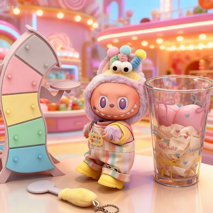 娃娃衣服多巴胺风格娃衣可适用于搪胶17cm公仔一二三代拉布布娃衣