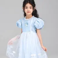 23784高端专享夏款连衣裙水蓝（斯）