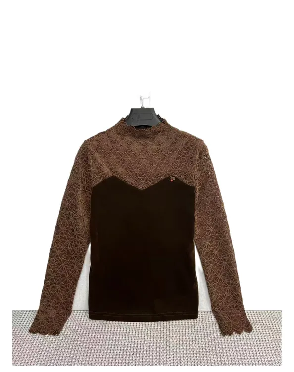 25583  拼接  高级感  气质  休闲  舒适  T恤