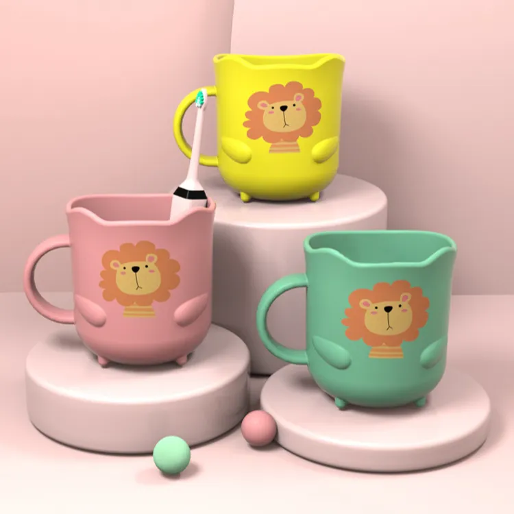 儿童刷牙杯洗漱牙缸牙刷狮子杯子宝宝家用可爱卡通男女孩防摔漱口