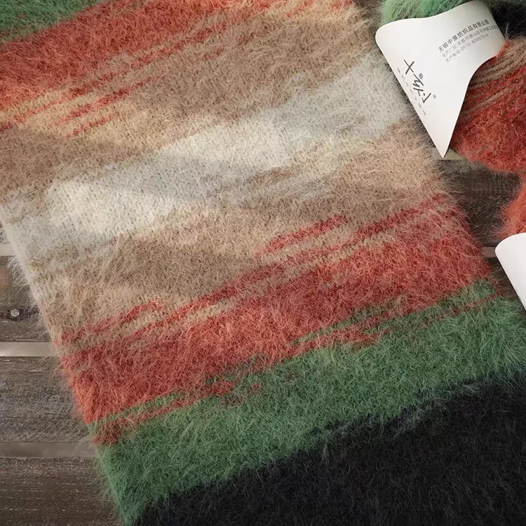 十刻雪宝羊毛混纺长绒毛线柔软舒适钩针帽子围巾手套衣服中粗毛线