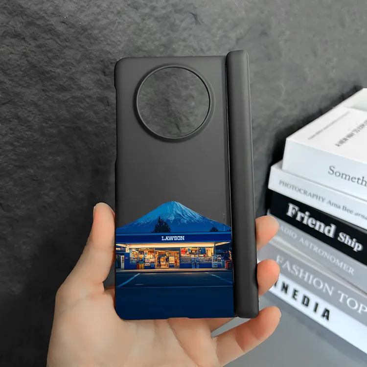 适用华为Matex5典藏版硬壳富士山下X6典藏版折叠中轴磁吸X3手机壳