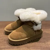 反季清仓！6折！内里皮毛一体！真皮全羊毛冬季女鞋棉鞋雪地靴时尚靴