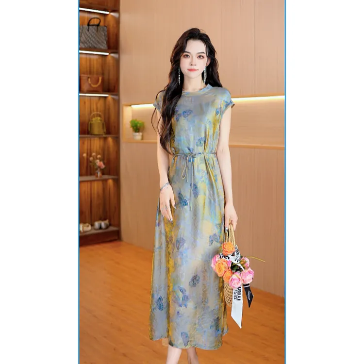 3910-3【浮光锦】新款夏季舒适时尚连衣裙