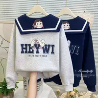 【思晨家】～学院风卡通拉链女童洋气卫衣中大童休闲卫衣10516