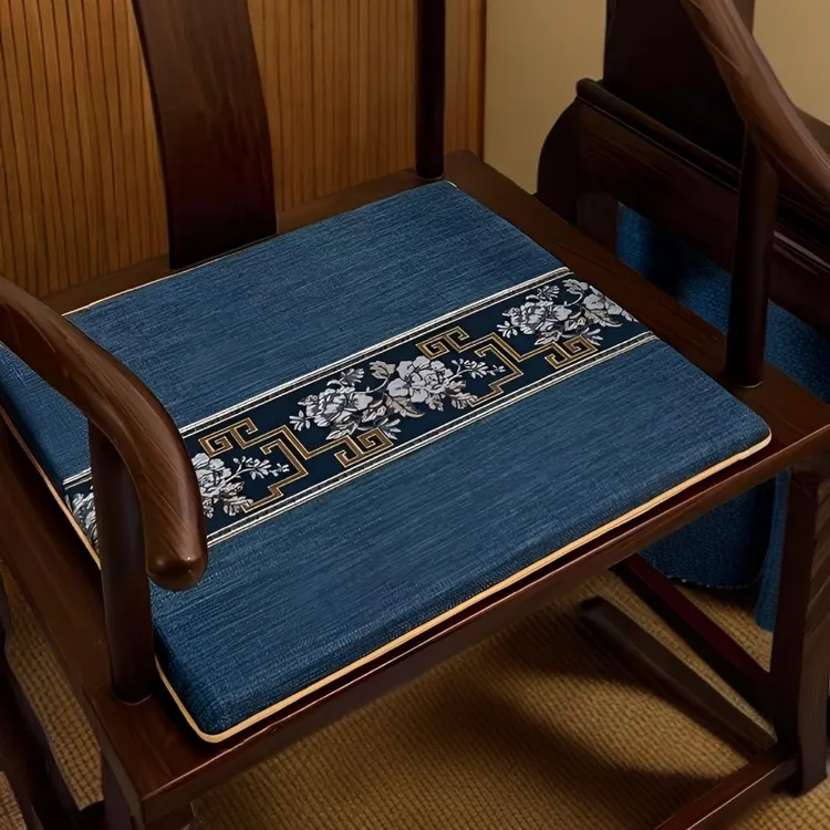 餐椅座垫防滑红木椅方形沙发垫四季通用椅子官帽圈椅茶椅垫定做