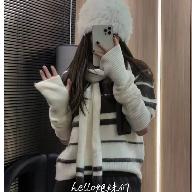 QING OUYANG 三件套视频同款毛衣89