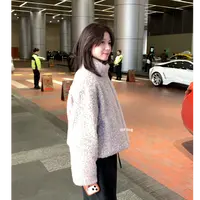 【芳龄F.LING】温暖绒化 短款开衫休闲厚款羽绒短外套FL01500