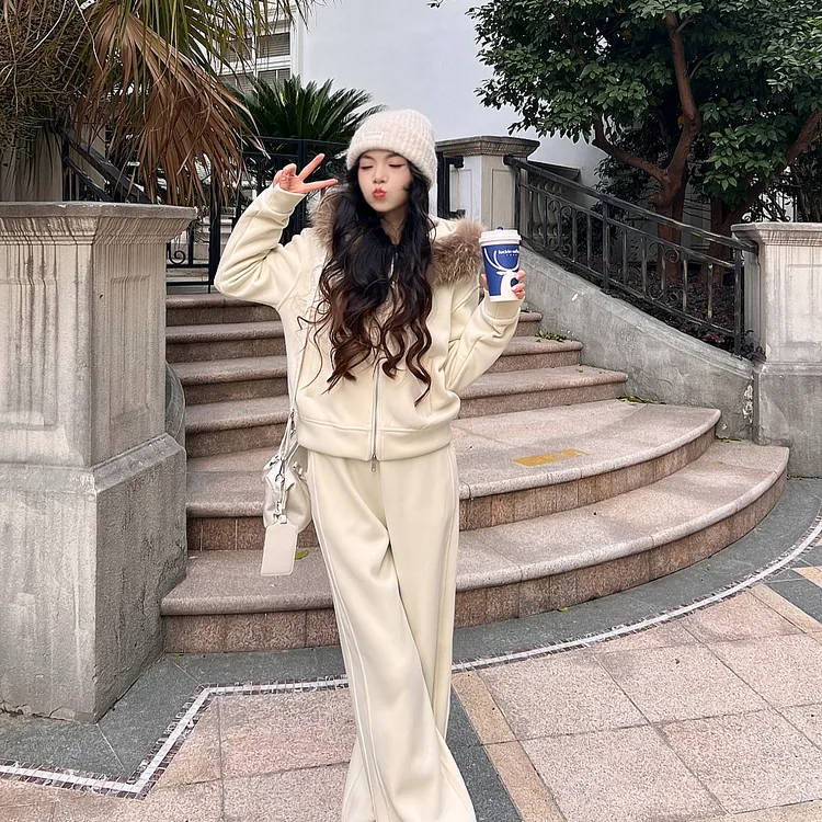 LA.Sheila“万丈星芒”韩国减龄外套休闲裤两件套254-TZ/1120-5898