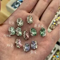 ［无底托] 8x12瘦蛋成品堆钻球美甲饰品钻 [上手加固包边]