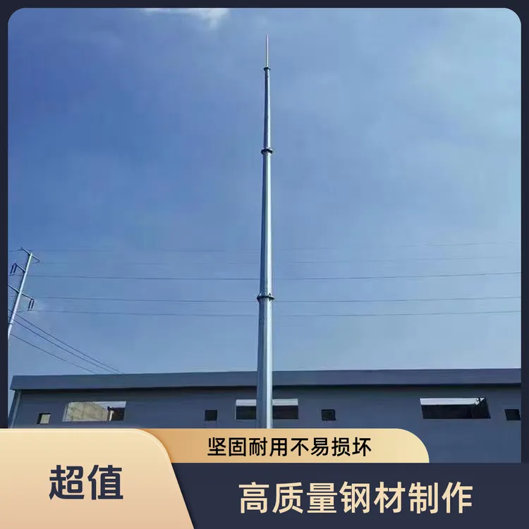 避雷针塔 GH系列圆钢避雷针 单管避雷塔 GH系列环形钢管杆避雷针