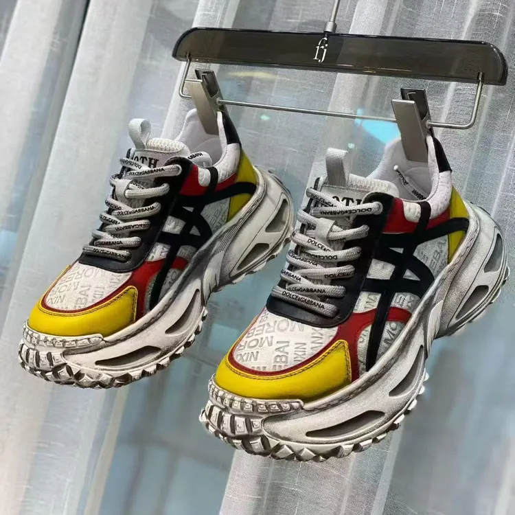 2025秋冬牛皮超轻复古手工潮鞋老爹男鞋