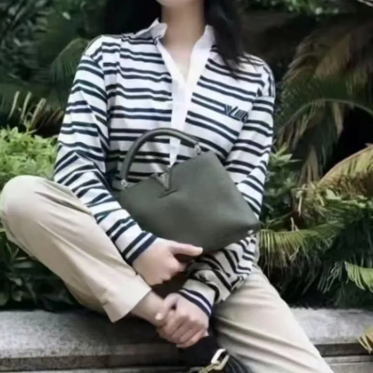 LouisVuitton/路易威登 条纹针织长袖Polo衫