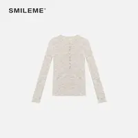SMILEME【清风沙原】秋季新款气质款时尚百搭长袖上衣MK06325308
