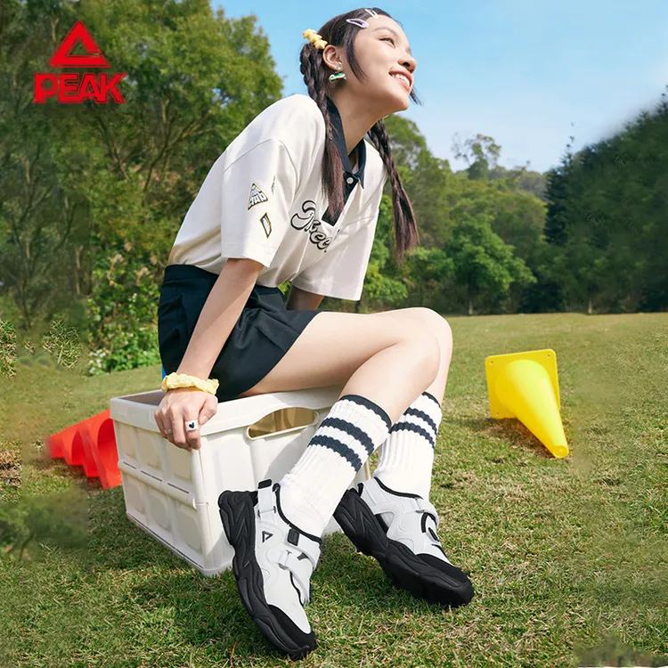匹克2025新款休闲女凉鞋复古户外玛丽珍厚底增高运动鞋—DE420062