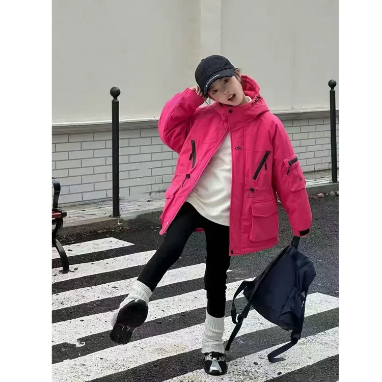 【恬颖KIDS】夹棉加厚2025新款洋气中大童派克服儿童女童冬季外套