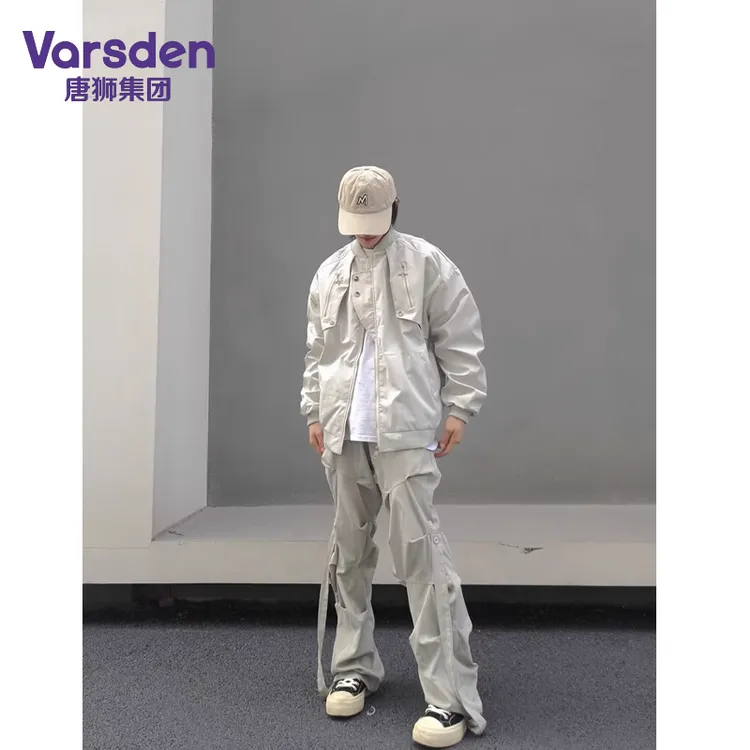 唐狮集团Varsden美式高街工装外套男秋季小众百搭时尚飞行夹克