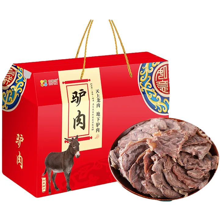 山东特产五香驴肉新鲜卤味肉食熟食真空即食节日送礼礼盒礼品