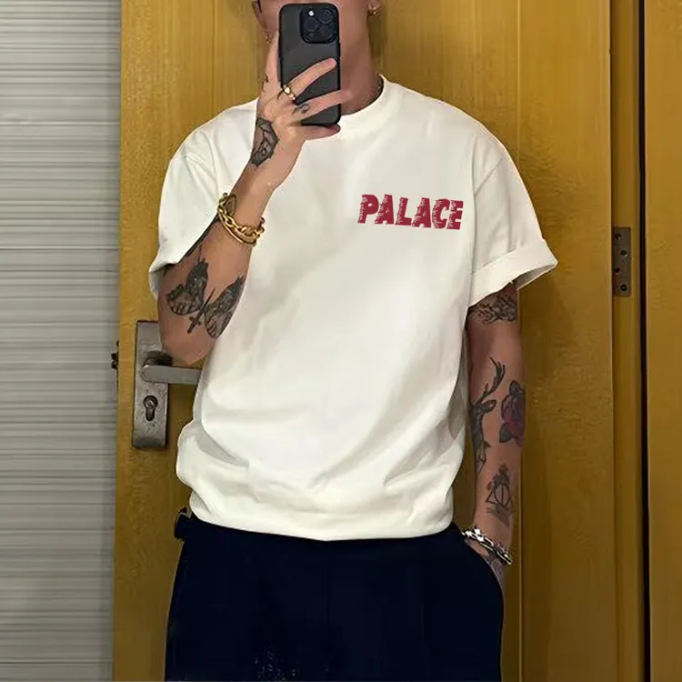 男女同款印花设计感短袖T恤夏季新款时尚男生百搭圆领半袖上衣