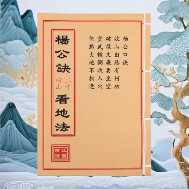杨公诀二十四山看地法 彩色 手工线装古籍