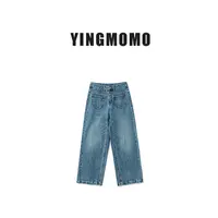 【YINGMOMO】影哥「口袋牛仔」经典水洗直筒牛仔裤