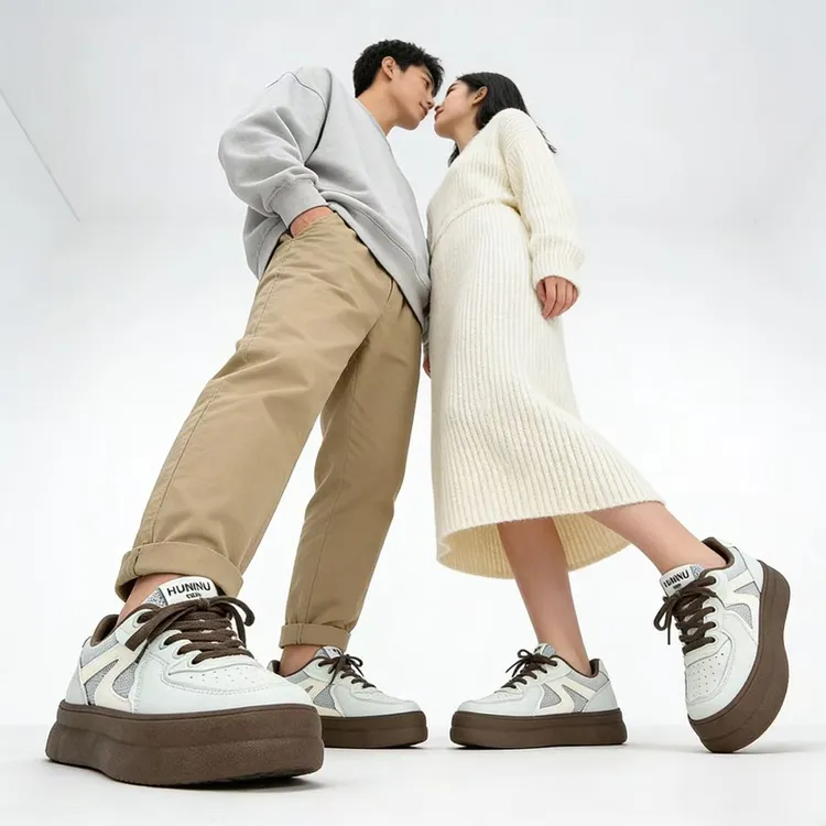 复古板鞋女款-新款小众厚底学生女鞋款春季休闲女鞋小白鞋鞋子