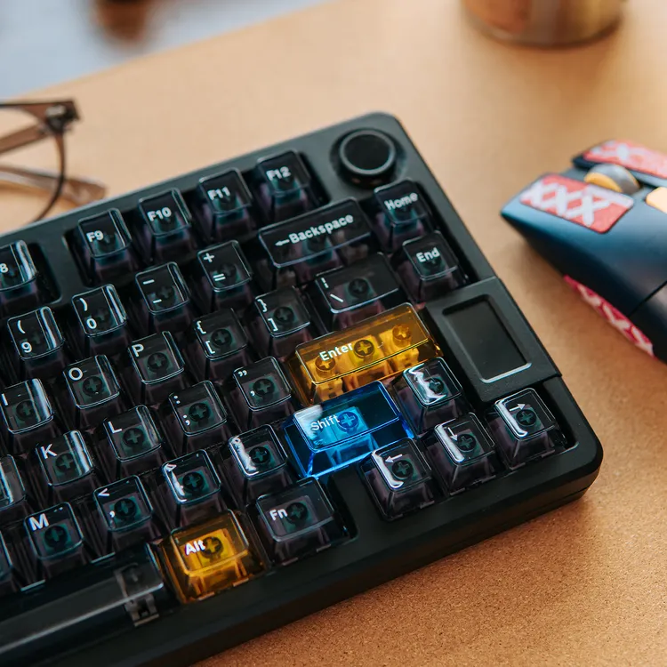 星际高透PC机械键盘键帽高级灰大全套原厂适wooting/MADE68Ultra