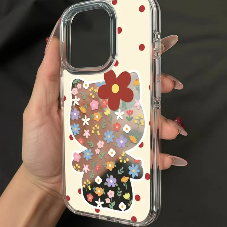 凯蒂猫花花适用苹果iPhone17pro14小米15promax华为p80手机壳防摔