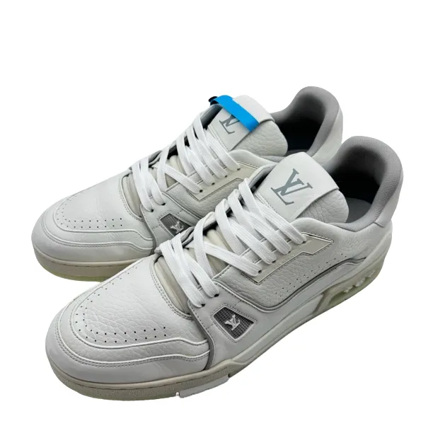 LV/9码43码/白水泥拼接trainer板鞋/97新/yy201/时尚潮流潮鞋