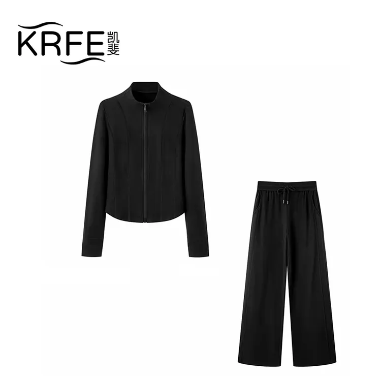 【KRFE】凯斐 LULU云朵软糯防风立领小蛮腰高定套装休闲百搭2538 T